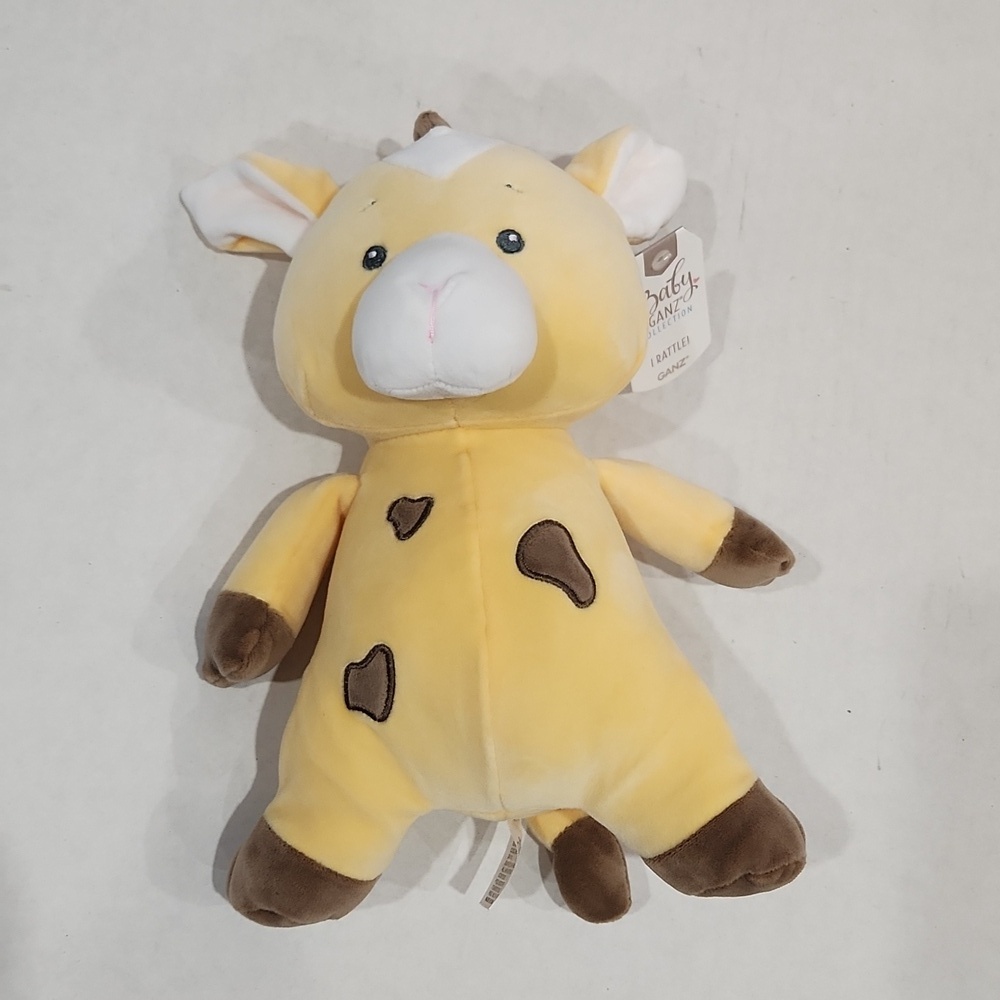 NWT Baby Ganz Cuddle-Me Giraffe with Rattle Plush Stuffed Animal Toy, 9"